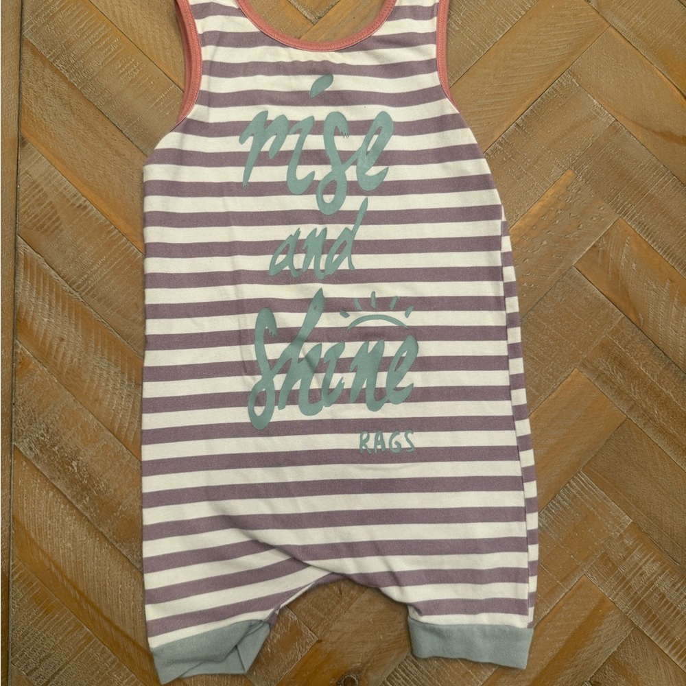 Rags to Raches Striped Rise and Shins Bodysuit